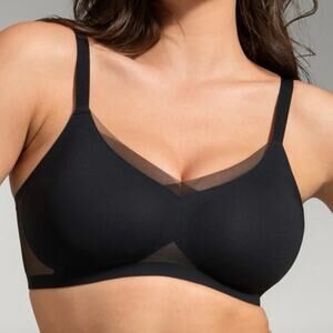 Honeylove Crossover Bra Black 1X